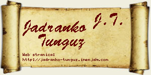 Jadranko Tunguz vizit kartica